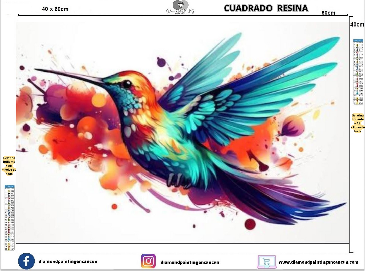 Colibrí1 40 x 60