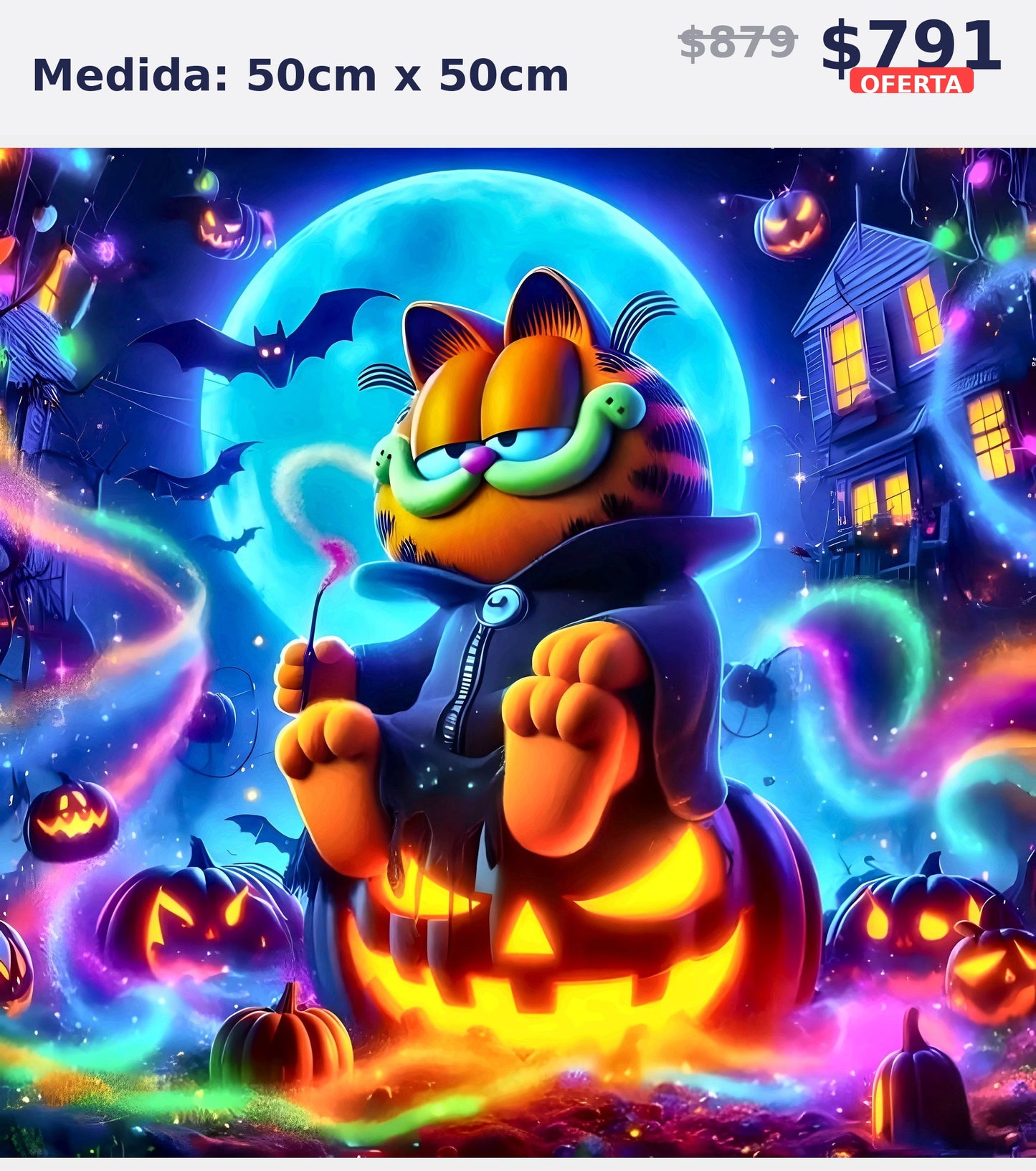 garfield halloween 50 x 50 | Aparta con $100 / Resta $603