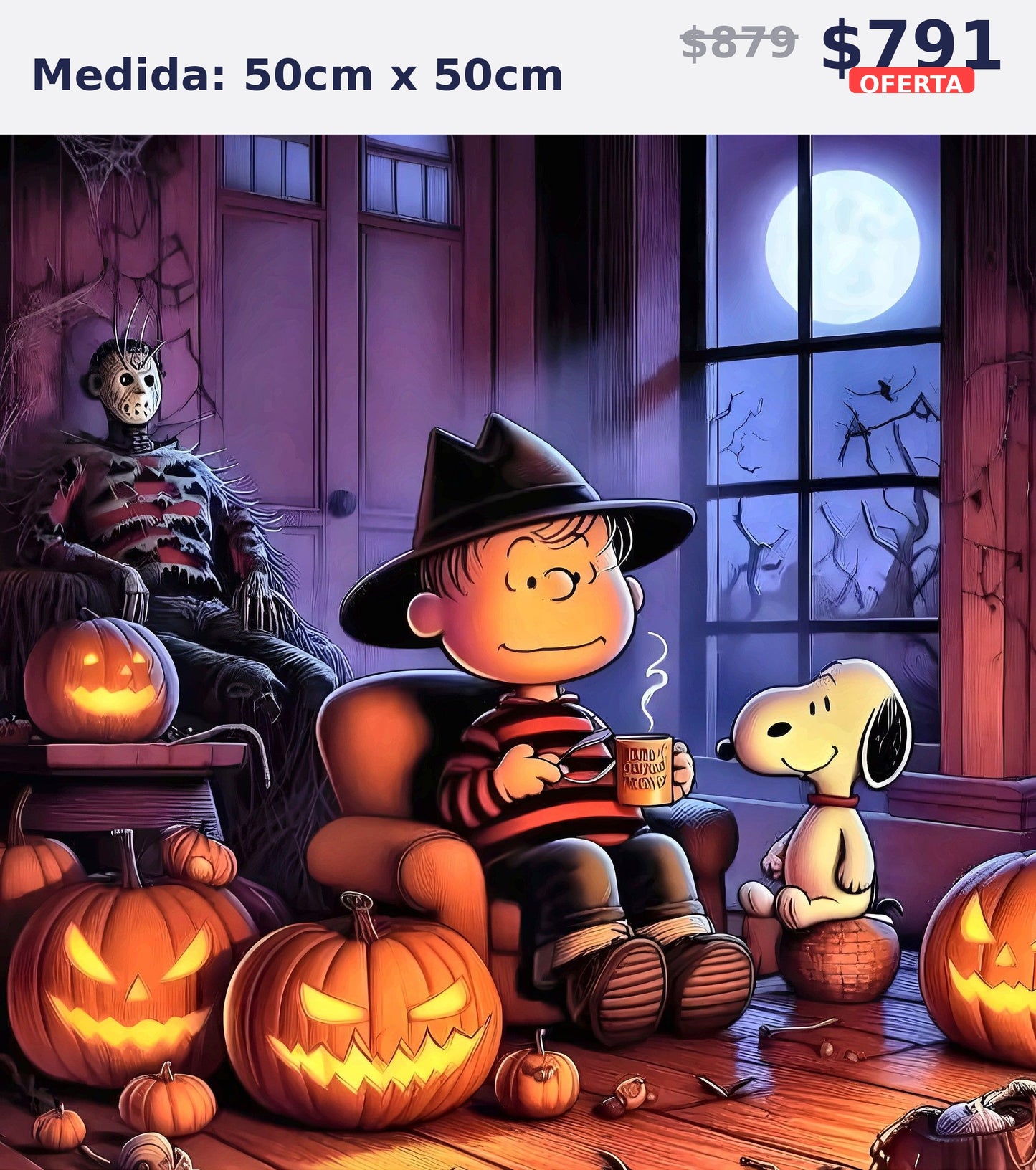 nino halloween con snoopy 50 x 50 | Aparta con $100 / Resta $603