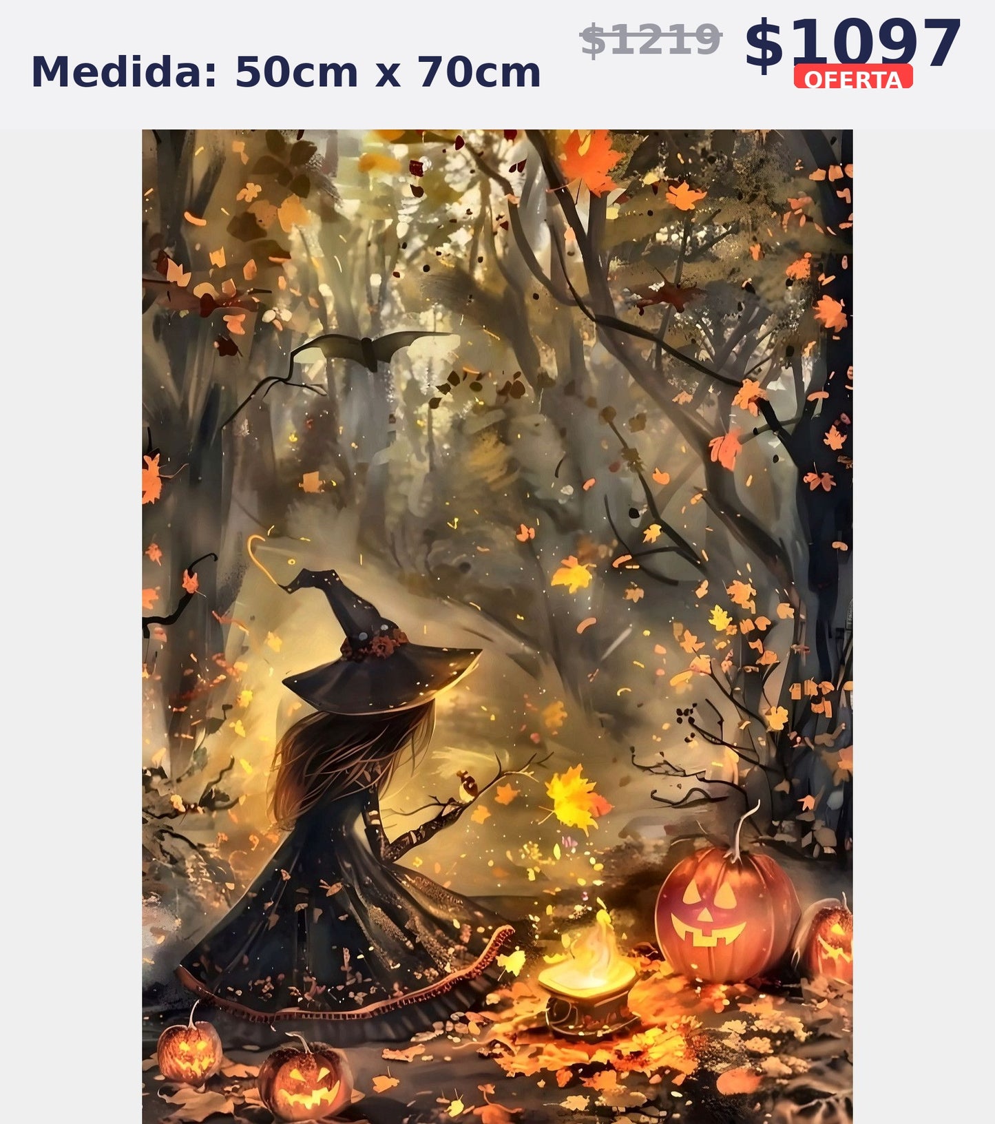 bruja bosque otono 50 x 70 | Aparta con $100 / Resta $875