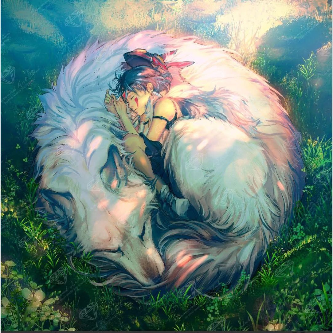 La princesa Mononoke | 50 x 50 cm