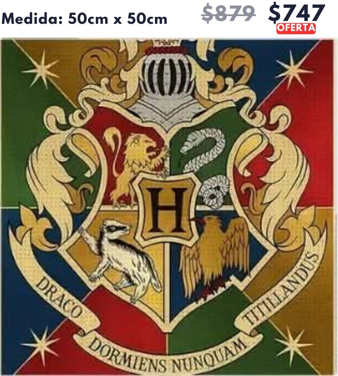 Escudo Harry 50 x 50 | Aparta con $100 / Resta $647