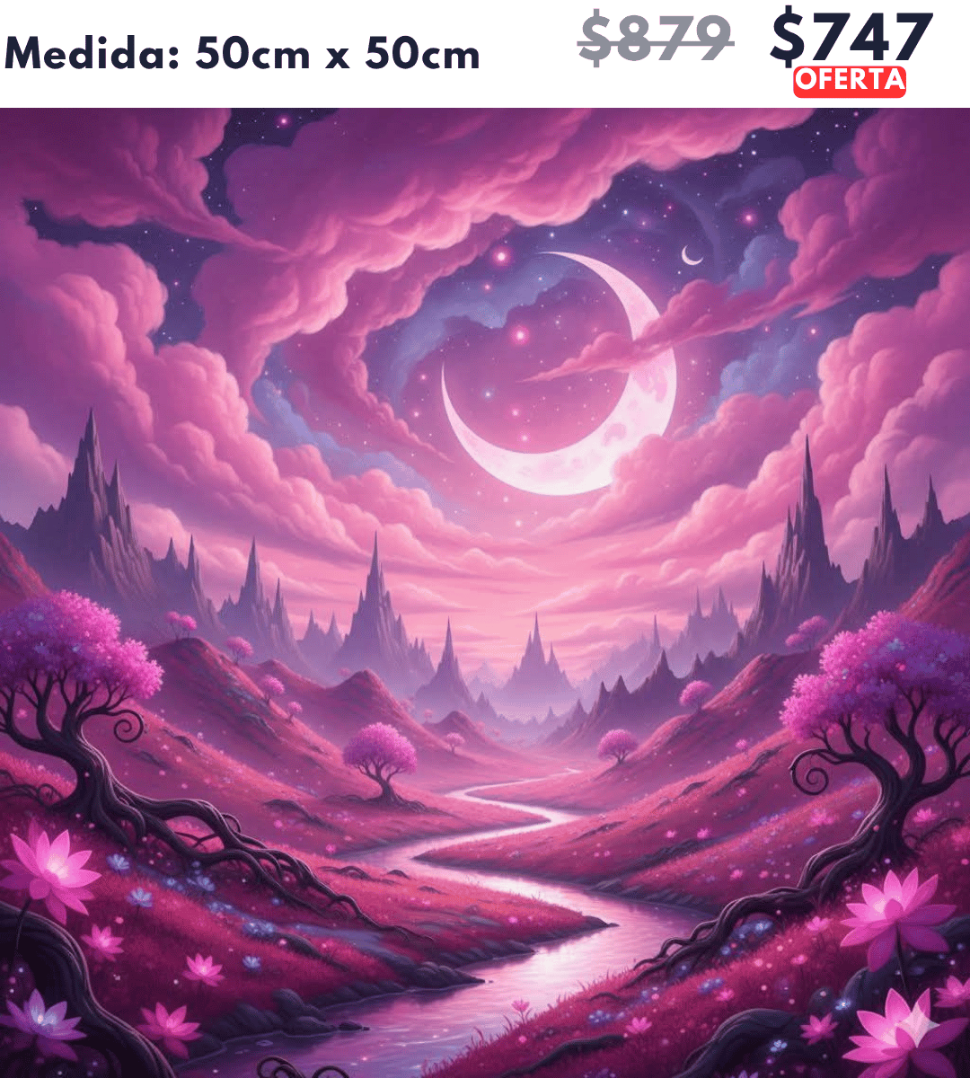 Paisaje Rosado 50 x 50 | Aparta con $100 / Resta $647