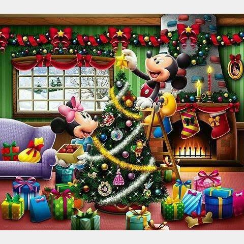 Navidad mickey 50 x 50