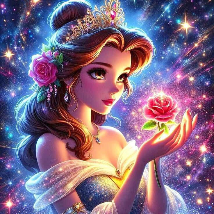 Bella 50 x 50 contiene Diamante gelatina brillante en la oscuridad, ab y polvo de hada