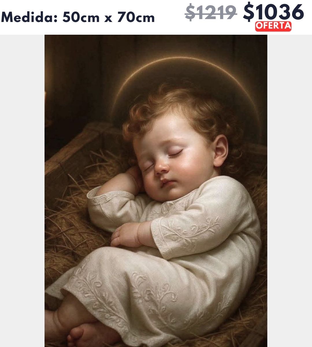 Angelito durmiendo 50 x 70 | Aparta con $100 / Resta $936