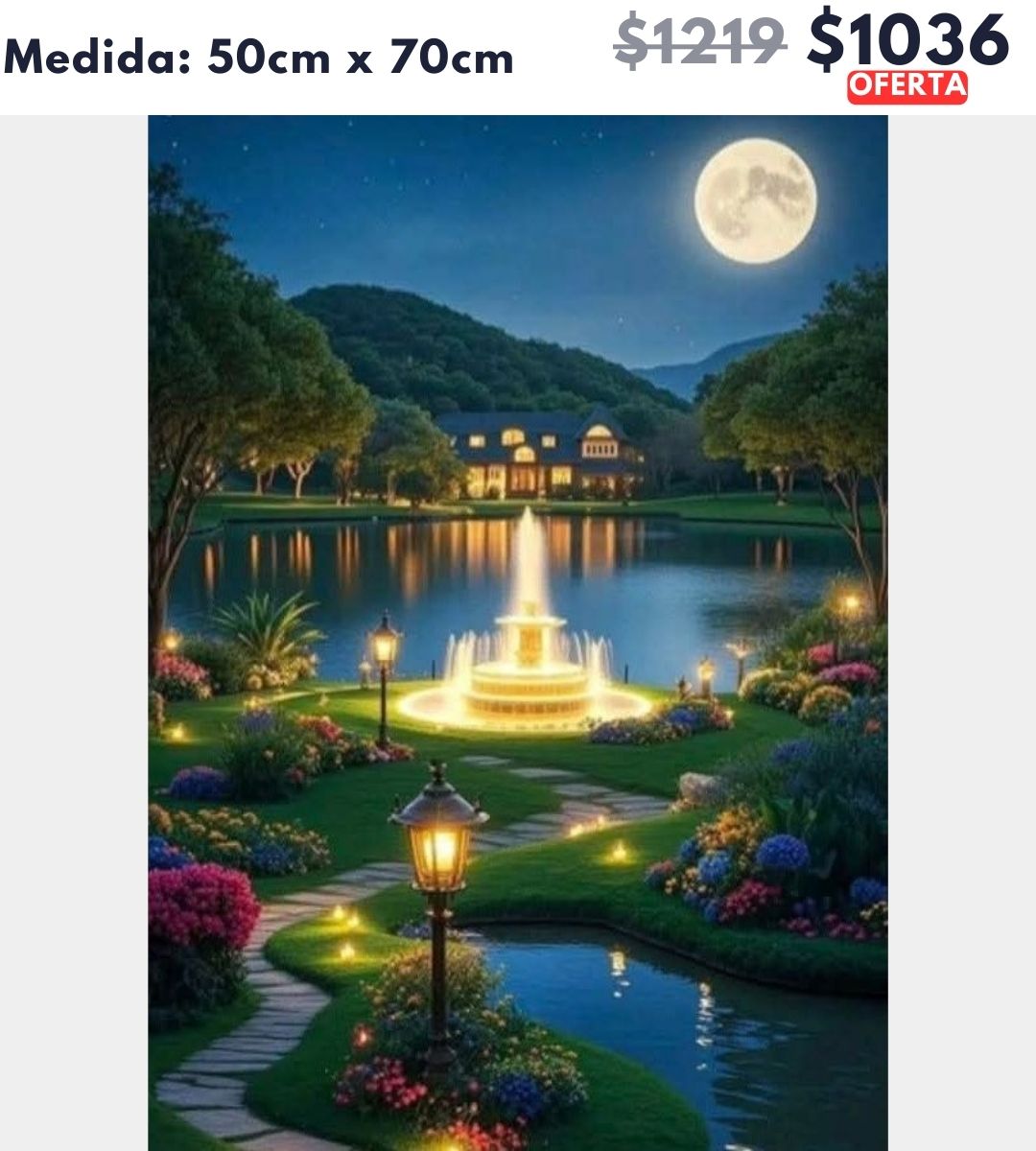 Fuente 50 x 70 | Aparta con $100 / Resta $936