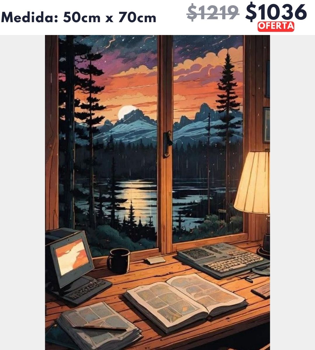 Paisaje y lectura 50 x 70 | Aparta con $100 / Resta $936