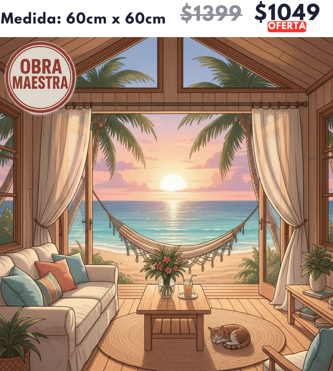 Playa Obra Maestra 60 x 60 | Aparta con $100 / Resta $949