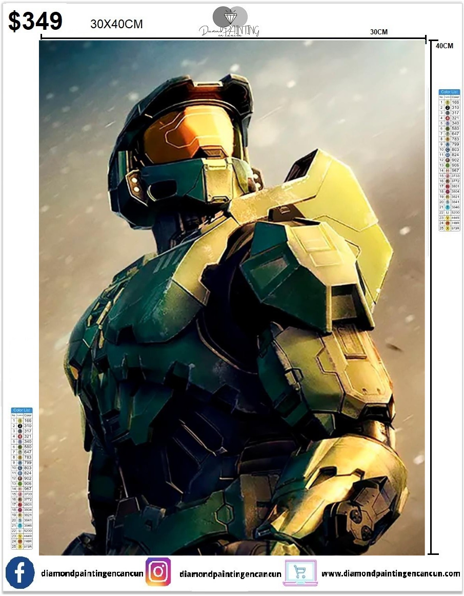 Halo 30 x 40 contiene DIAMANTES AB Y POLVO DE HADA