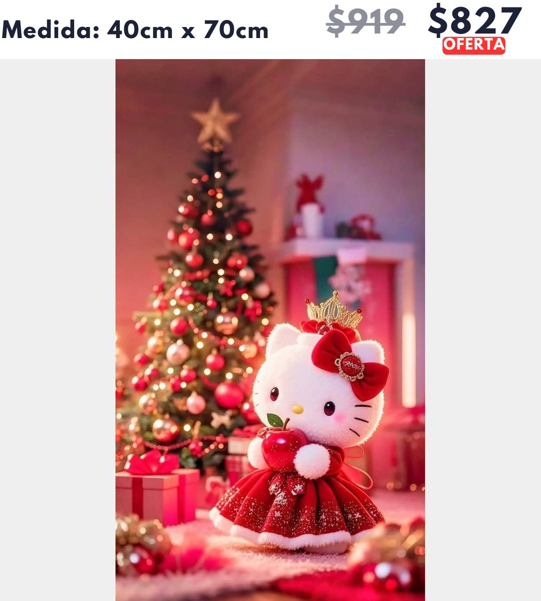 kitty roja 40 x 70 | Aparta con $100 / Resta $727