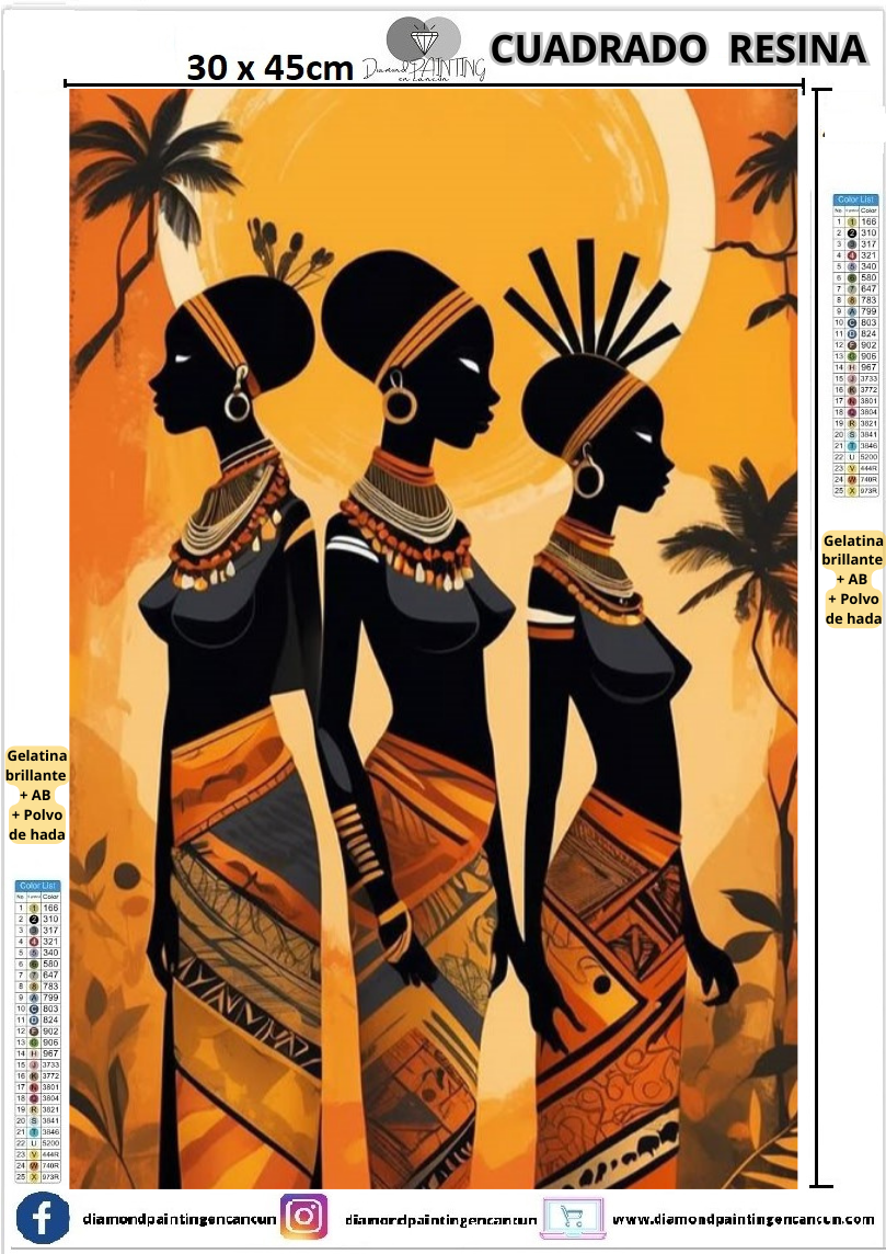 Arte africano 30 x 45