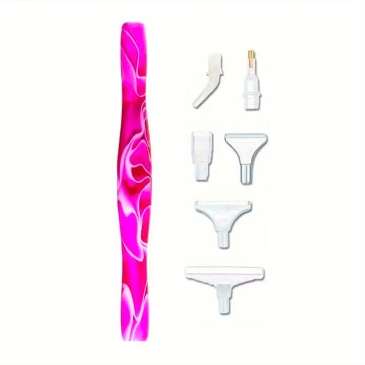 Pluma morada multiplacer plastico