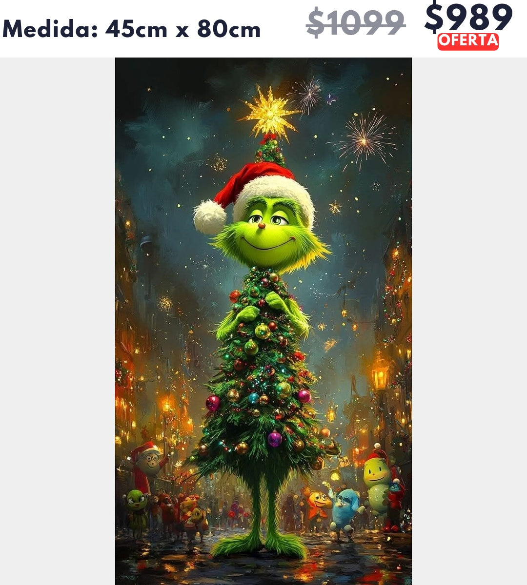 grinch pino 45 x 80 | Aparta con $100 / Resta $889