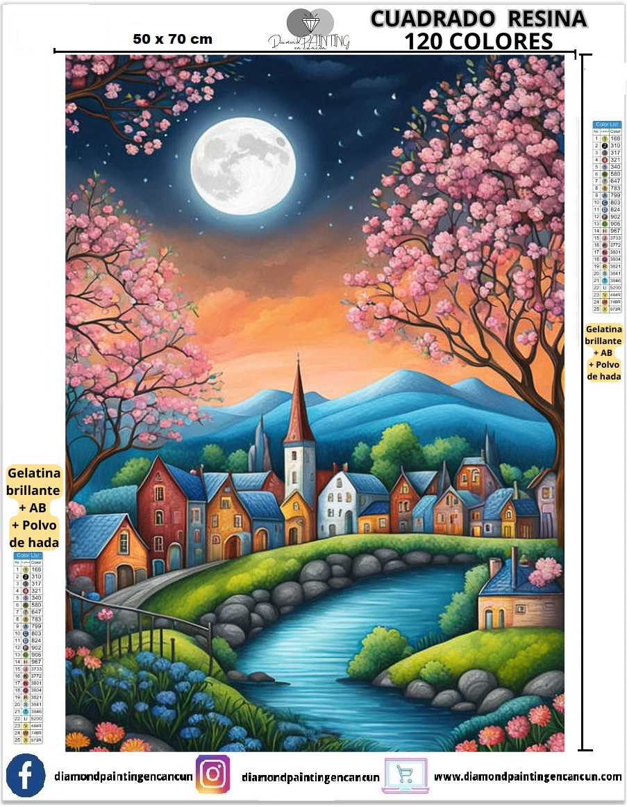 Paisaje lago 50 x 70