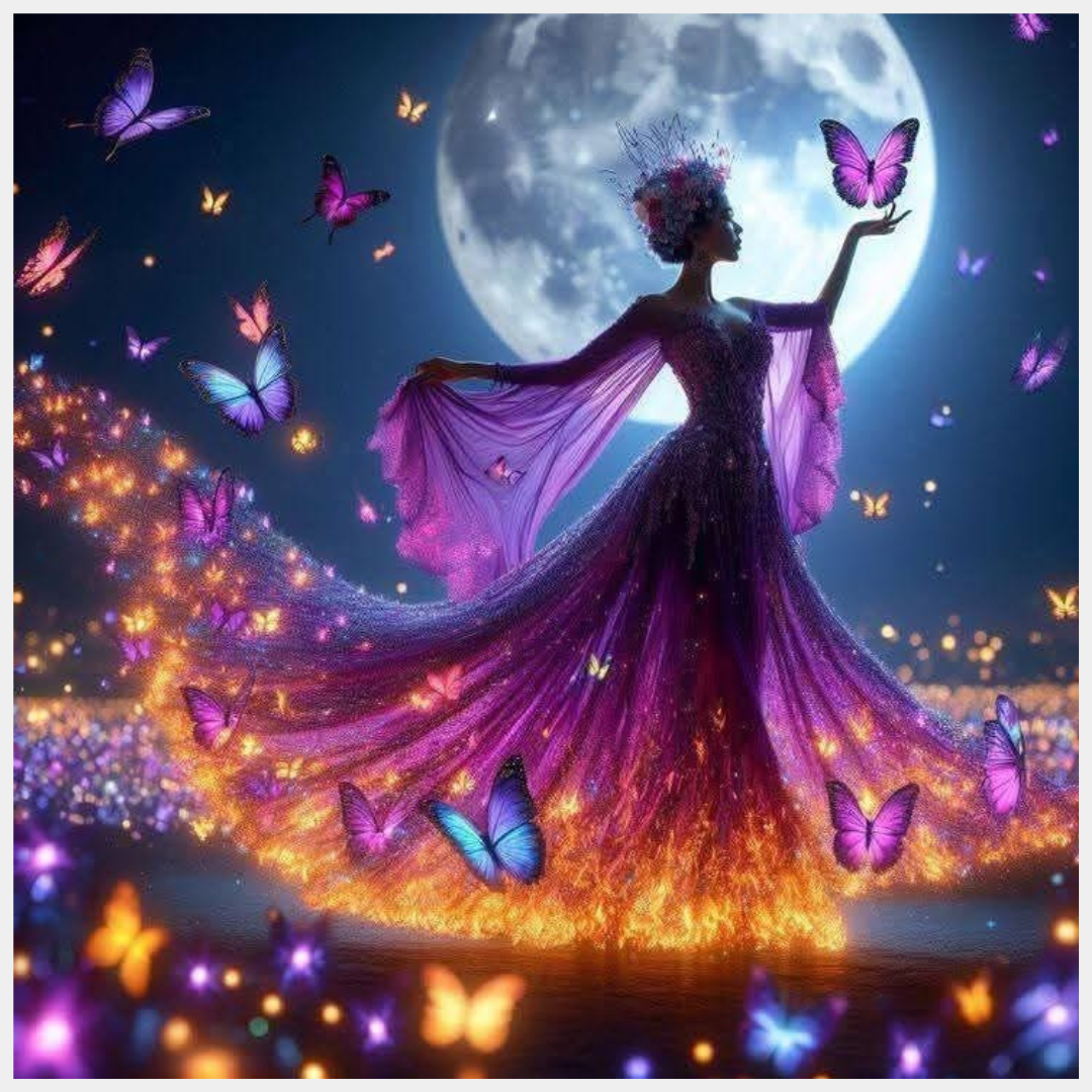 Hada con Luna Mágica 60 x 60cm