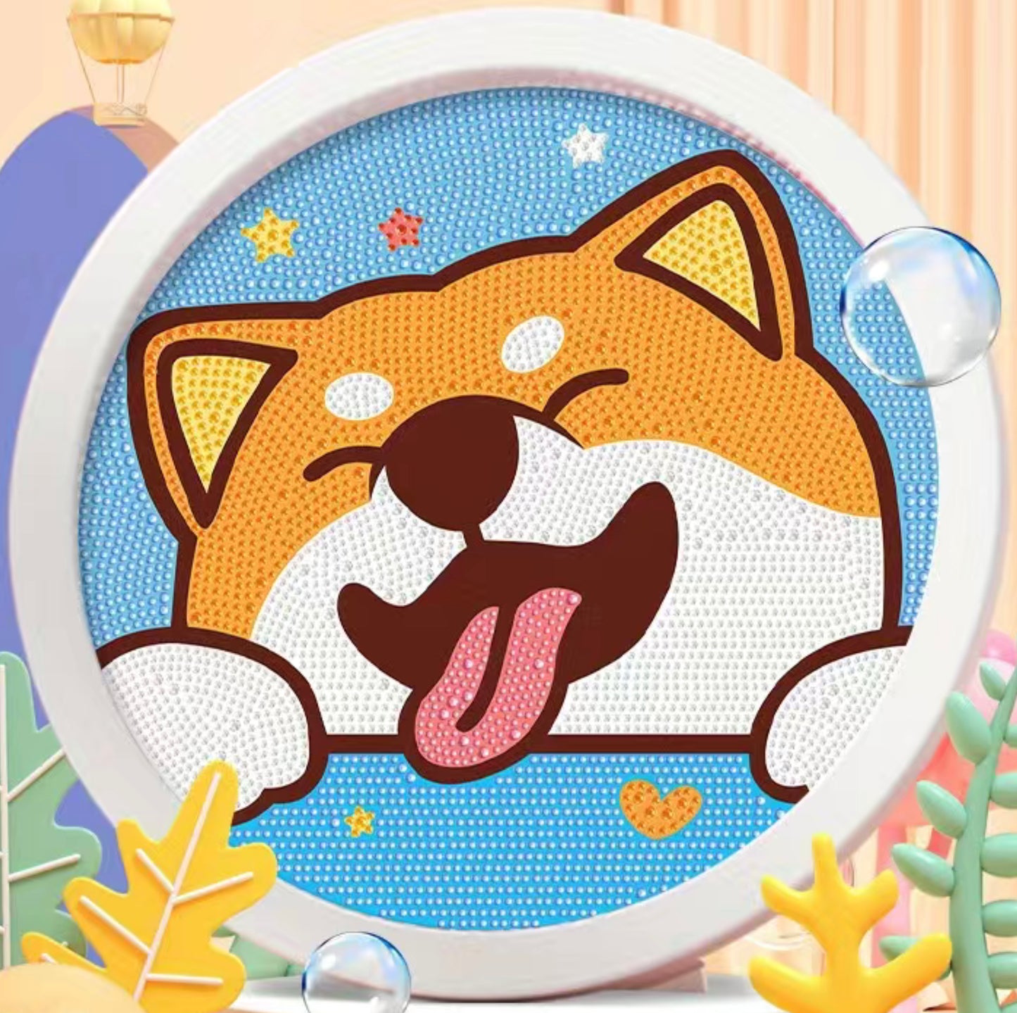 Perrito con portarretrato