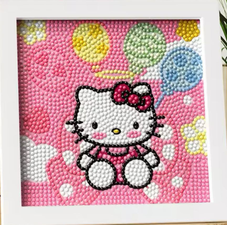 Kitty globos 15 x 15 con marco tipo portaretrato