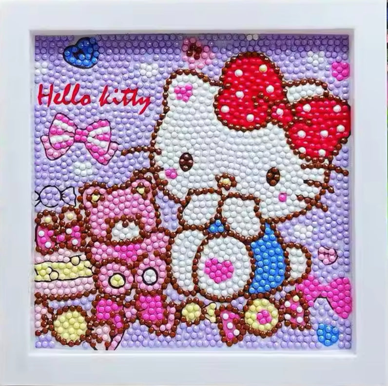 Kitty 15 x 15 con marco tipo portaretrato
