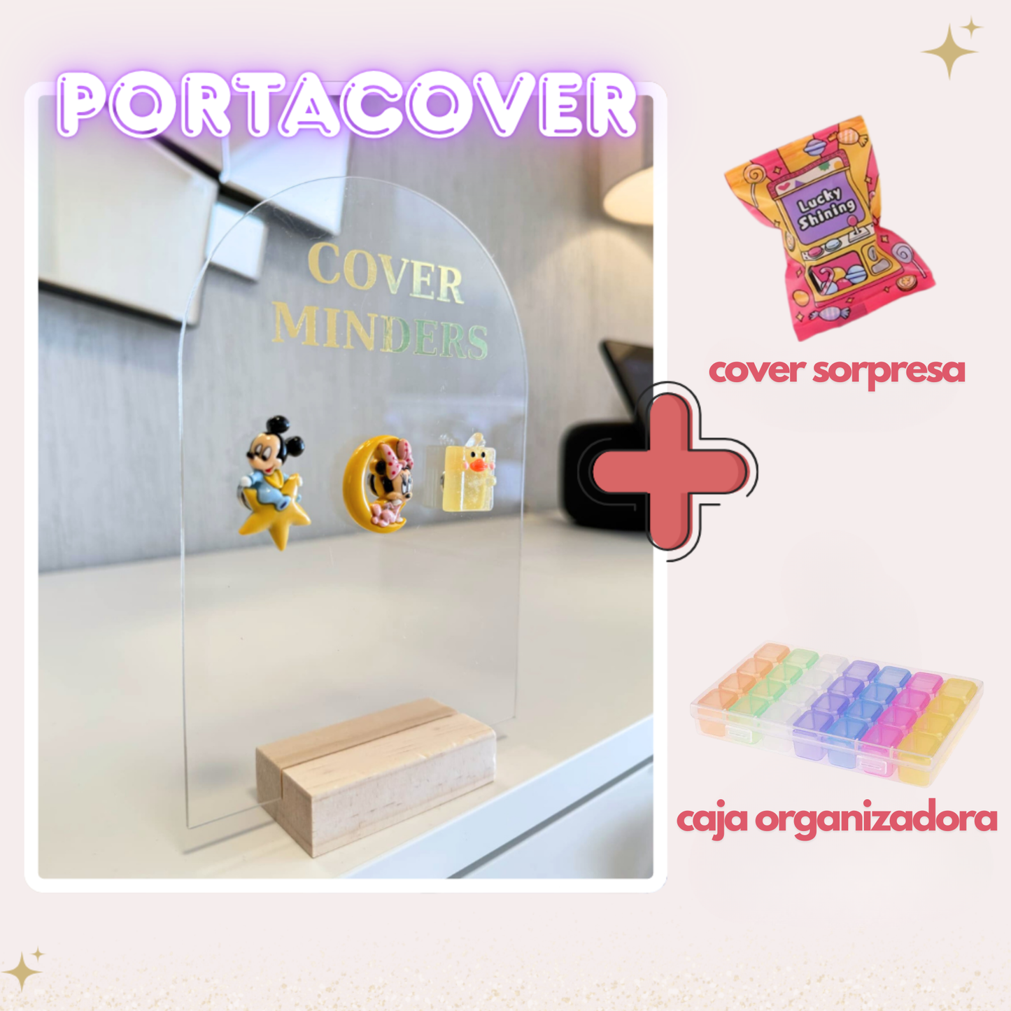 REGALO PREVENTA🎁portacover + cover + caja organizadora