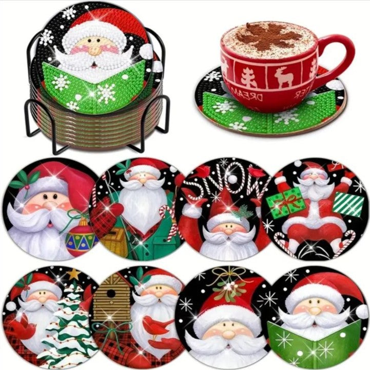 Portavasos navideños 8 piezas