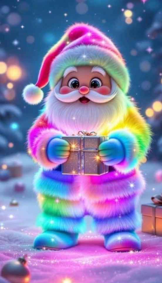 santa neon 40 x 70 sin marco