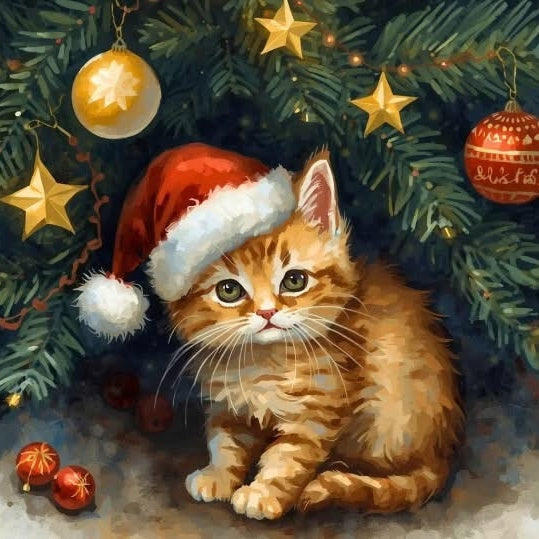 gatito 50 x 50 sin marco