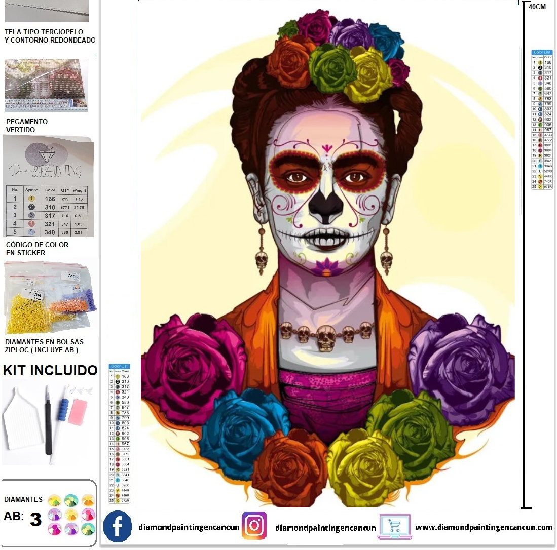 Frida Kahlo 30 x 40