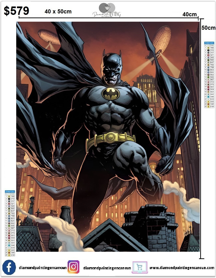 Batman 40 x 50 incluye Diamantes AB