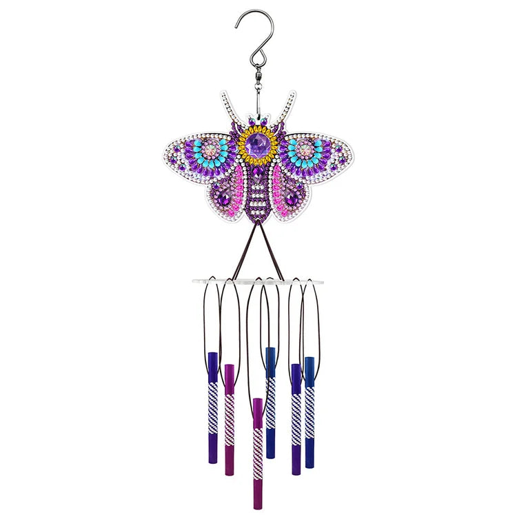 Colgante mariposa morada
