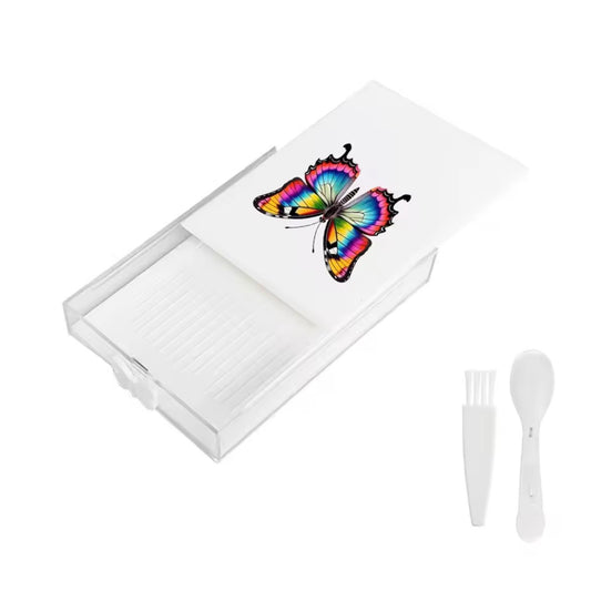 Bandeja mariposa blanca