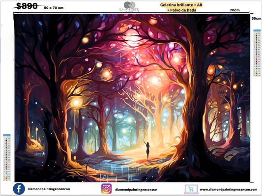 Paisaje luces 50 x 70cm