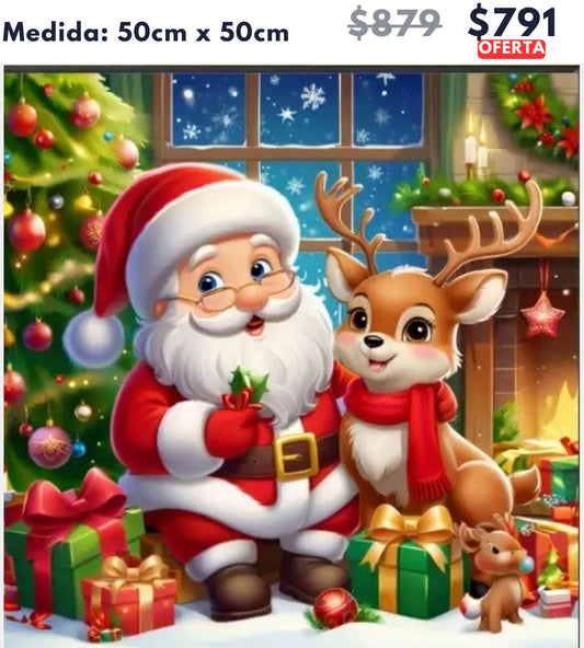 santa con reno 50 x 50 | Aparta con $100 / Resta $691