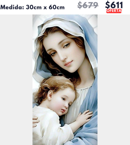 Virgen | 30 x 60cm 🔒Aparta con $100 | Falta por pagar $511