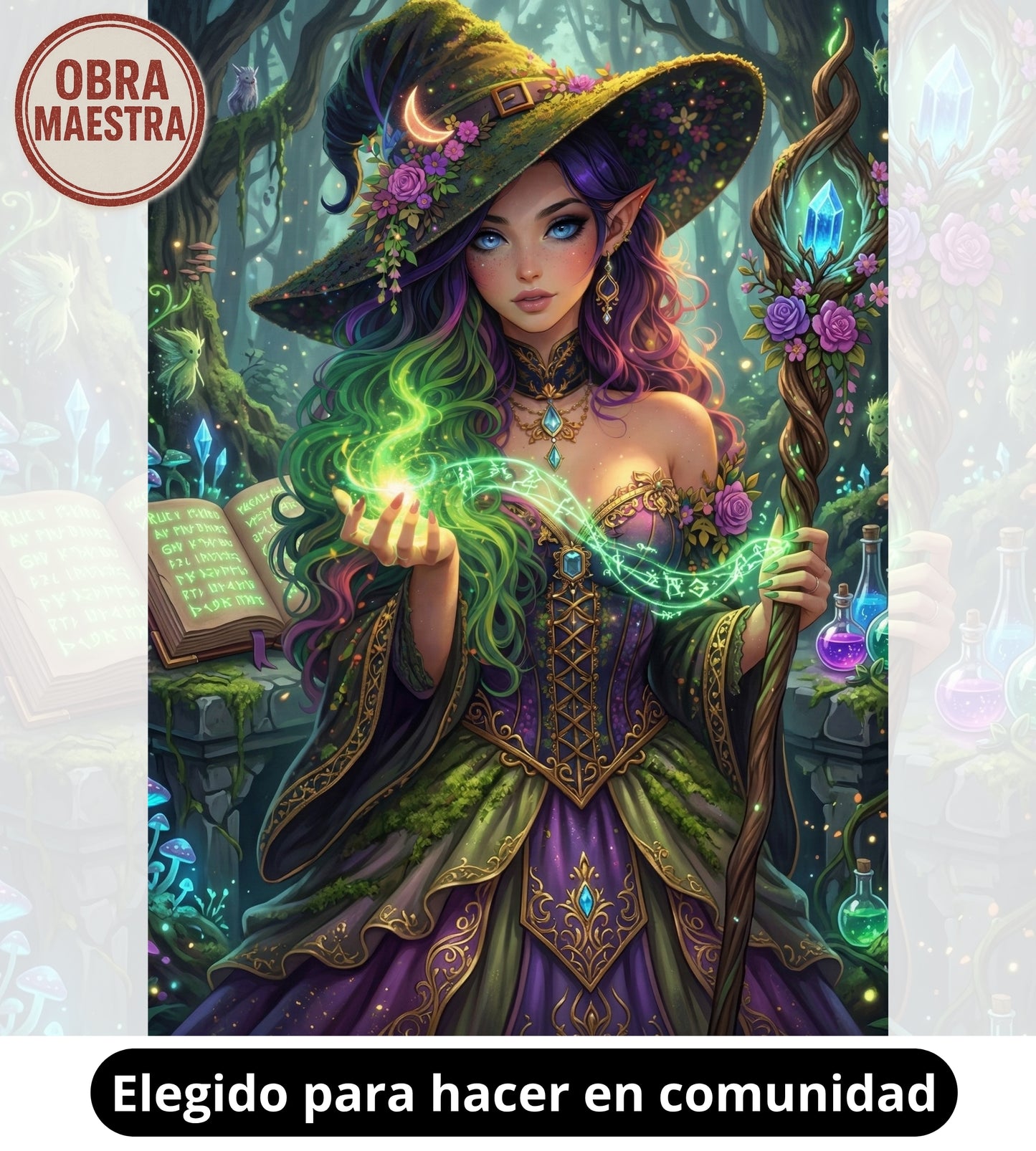 bruja del bosque 50 x 70 | Aparta con $100 / Resta $997