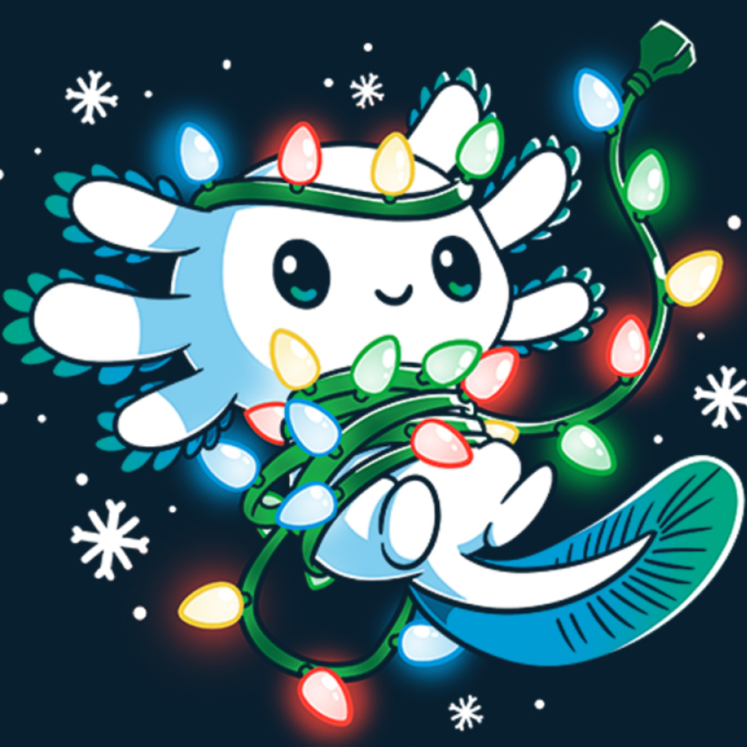 Ajolote con luces  |  40 x 40cm