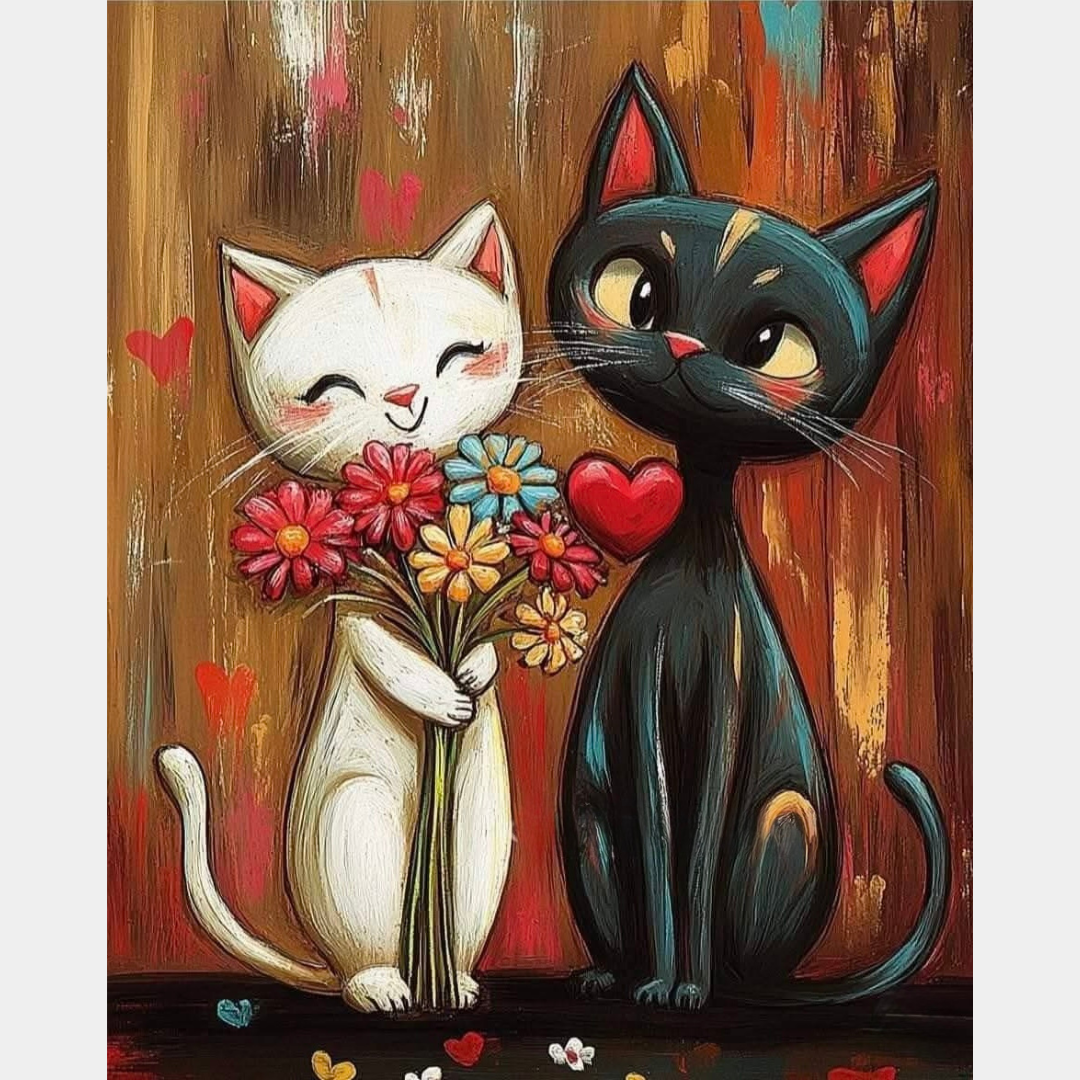 Gatitos novios | 40 x 50cm
