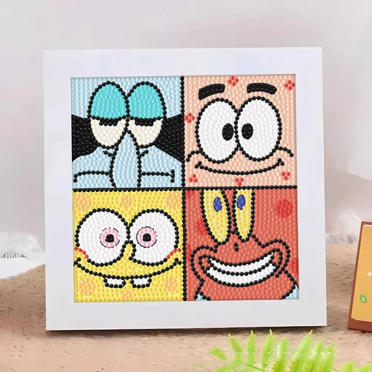 Bob Esponja 15 x 15 con marco.