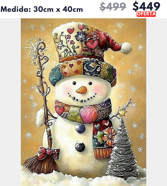 muñeco de nieve 30 x 40 | Aparta con $100 / Resta $349