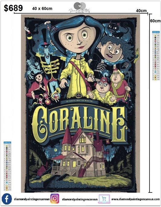 Coraline 40 x 60 Incluye Diamantes AB