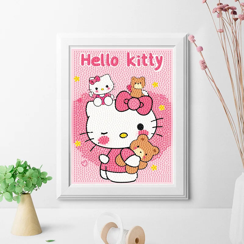 Hello Kitty 15 x 20 con marco