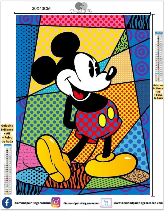 Mouse colorido 30 x 40