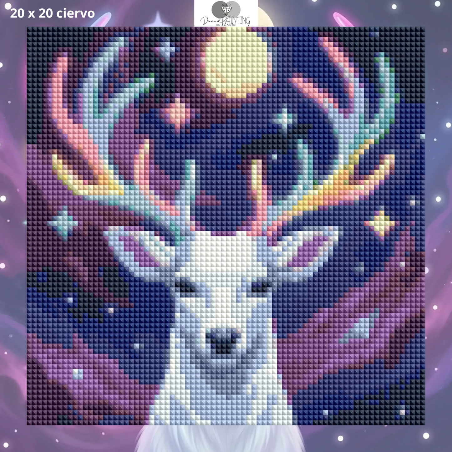 Ciervo lunar | 20 x 20 cm OBRA MAESTRA