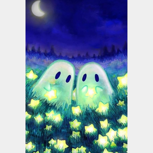 fantasmitas con estrellas 40 x 60