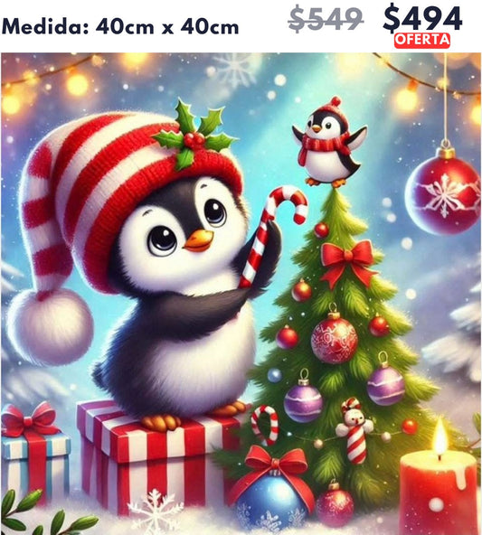 pinguino caramelo 40 x 40 | Aparta con $100 / Resta $394