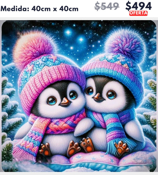 pinguinos 40 x 40 | Aparta con $100 / Resta $394