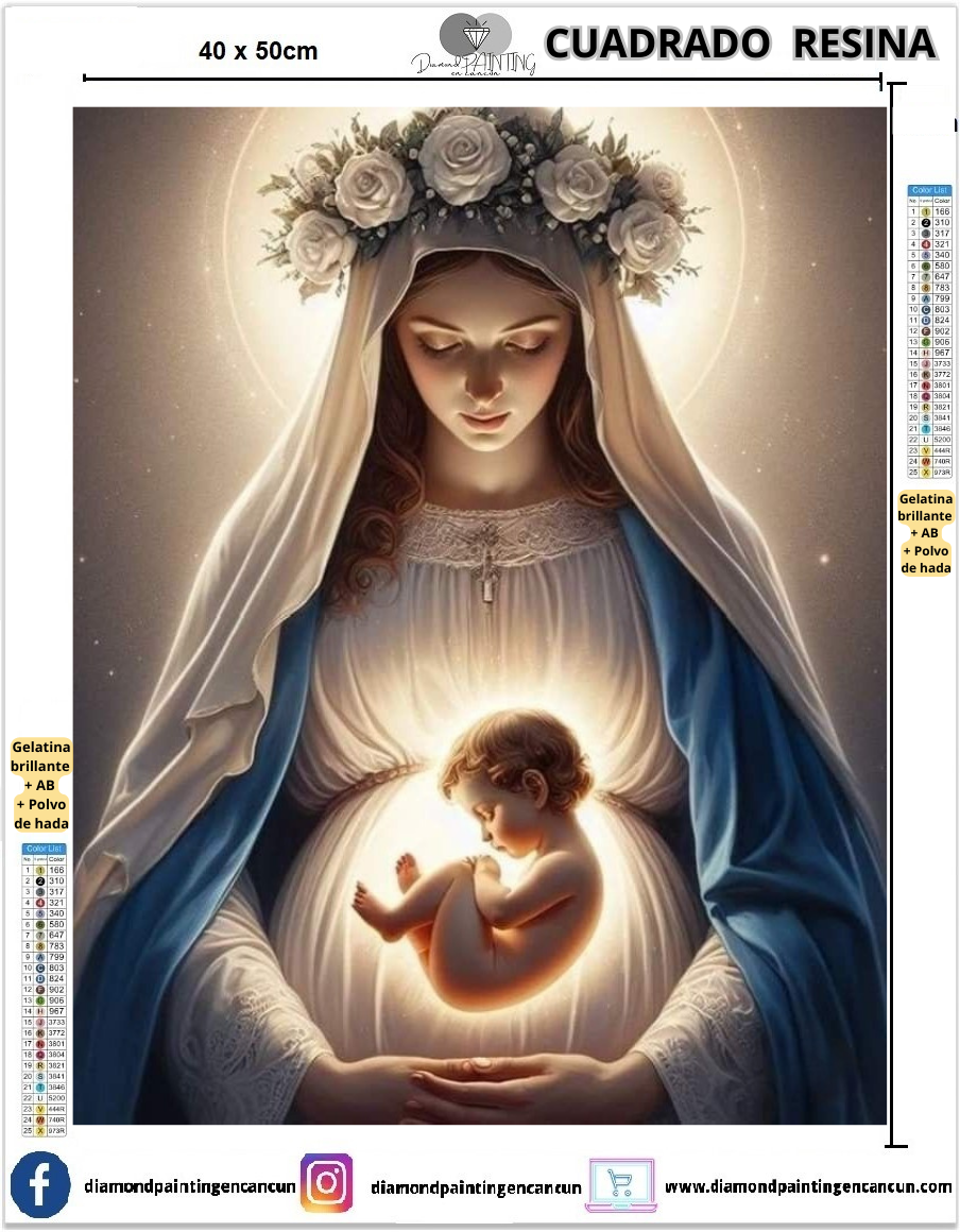 Virgen 40 x 50