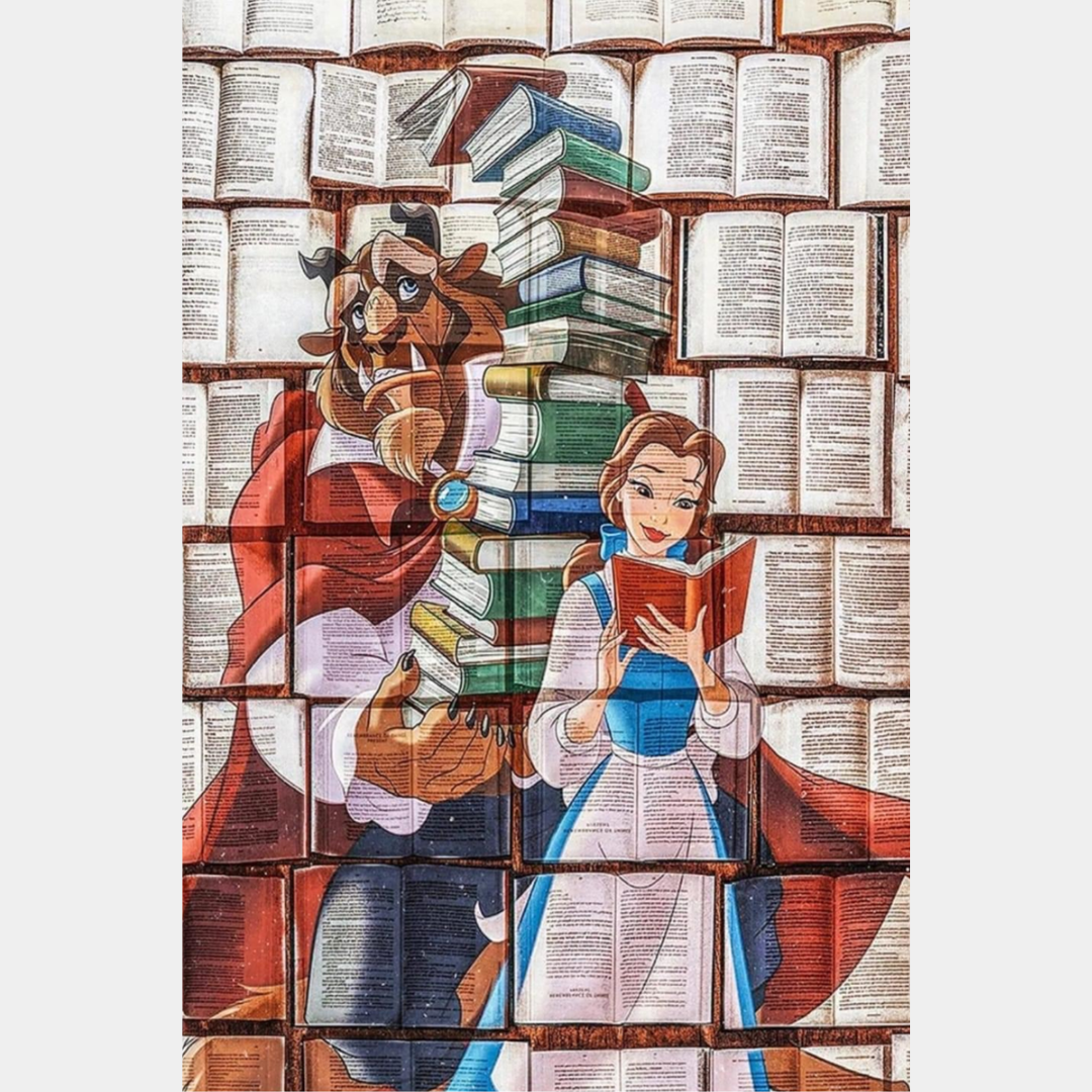 Bella y bestia lectura | 40 x 60