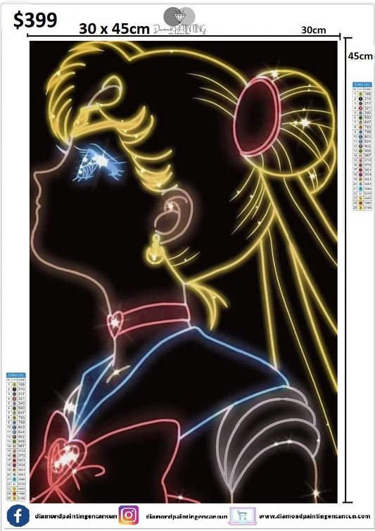 Sailor 30 x 45 contiene DIAMANTES AB Y POLVO DE HADA
