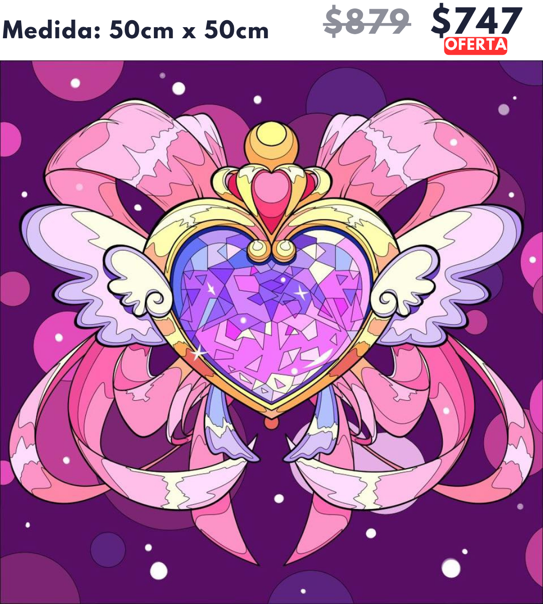 Prenda luna eterna (Sailor moon) 50 x 50 | Aparta con $100 / Resta $647